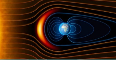 aurora boral polar solar wind magnetosphere