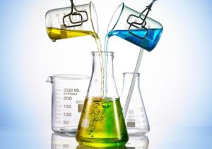 chemical reaction-acid and base bonding