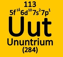 uses of ununtrium and atomic properties