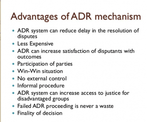 Difference types ADR mechanism