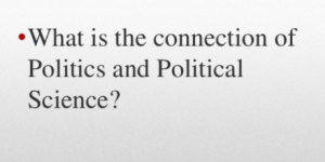 difference Between Politics and Political Science