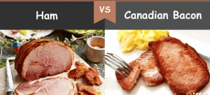 difference between Canadian bacon and ham? 