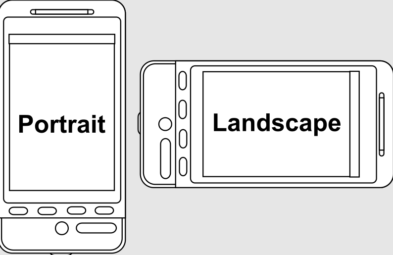 survey tool in landscape vs portrait