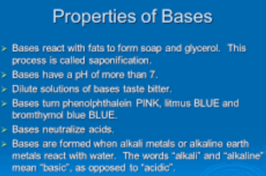 properties of bases